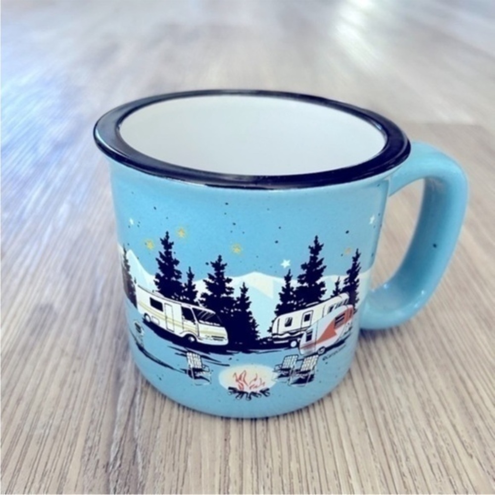 CAMP CASUAL ceramic coffee tea mug cup. 425g. Dishwasher and microwave safe.